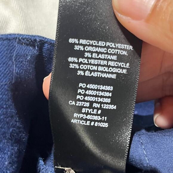 TNA Aritzia Women's Navy Blue High Rise Wide Leg Crawford Trouser Pants Size 2 - Picture 7 of 10